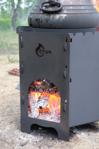 детальное фото печь стэн мангал-казан разборный с сумкой в интернет-магазине Дачный Эксперт